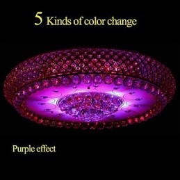 Runde Kristall absorbierende Kuppelleuchte Deckenleuchte Durchmesser 80CM Enthält 15 Glühbirnen