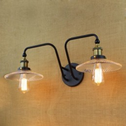 Industrieller nordischer Stil, kreative Persönlichkeit, Schlafzimmer, Inneneinrichtung, mediterranes Café, Wand, Glas, Doppeleisen