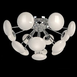 Moderne Yestaurant-Lampe, einfache kreisförmige Pendelleuchte aus Glas im europäischen Stil