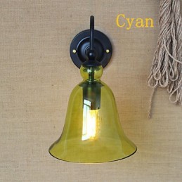 Amerikanischen Ländlichen Landschaft Pastoralen Minimalistischen Wohnzimmer Flur Dekoriert Glas Wand Leuchte