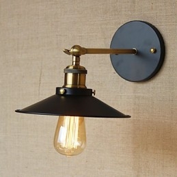 Retro Minimalistischen Industriellen Stil Villa Vor Der Kirche Gang Regenschirm Schwarz Kleid Dekoriert Wand