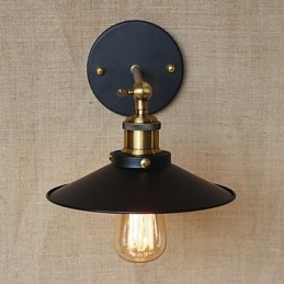 Retro Minimalistischen Industriellen Stil Villa Vor Der Kirche Gang Regenschirm Schwarz Kleid Dekoriert Wand