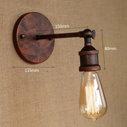 Amerikanischen Bar Cafe Restaurant Nachttisch Minimalistischen Gang Eisenhaltigen Eisen Wandleuchte