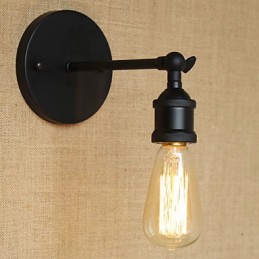 Amerikanischen Restaurant Bar Cafe Nacht Aisle Minimalist Schwarz Schmiedeeisen Wand Leuchte