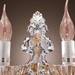 Elegante Kristall-Wandleuchte mit 2 Lichtern
