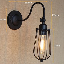 Amerikanischen Land Wohnzimmer Lampe Schlafzimmer Balkon Minimalistischen Matt Schwarz Nacht Lampe Dekorative Kunst