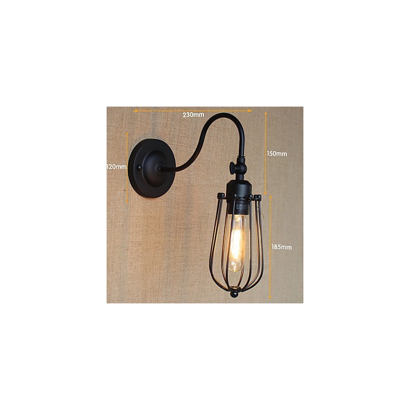 Amerikanischen Land Wohnzimmer Lampe Schlafzimmer Balkon Minimalistischen Matt Schwarz Nacht Lampe Dekorative Kunst