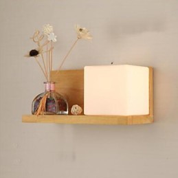Kreative zeitgenössische und kontraktierte Wandleuchte aus Massivholzglas