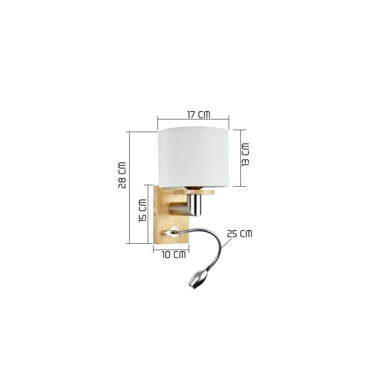 Wandleuchte One Light mit Leselicht