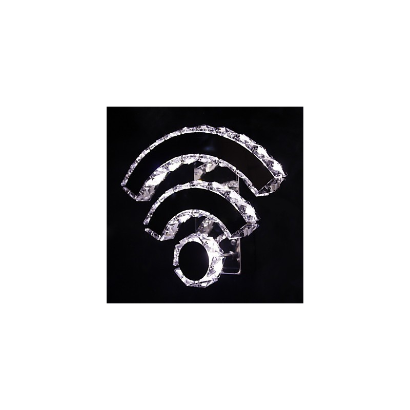 WIFI Kristall Wandleuchten Kristall Moderne Zeitgenössische Bett Wohnzimmer Hotel