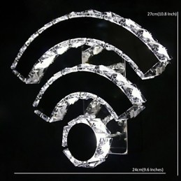 WIFI Kristall Wandleuchten Kristall Moderne Zeitgenössische Bett Wohnzimmer Hotel