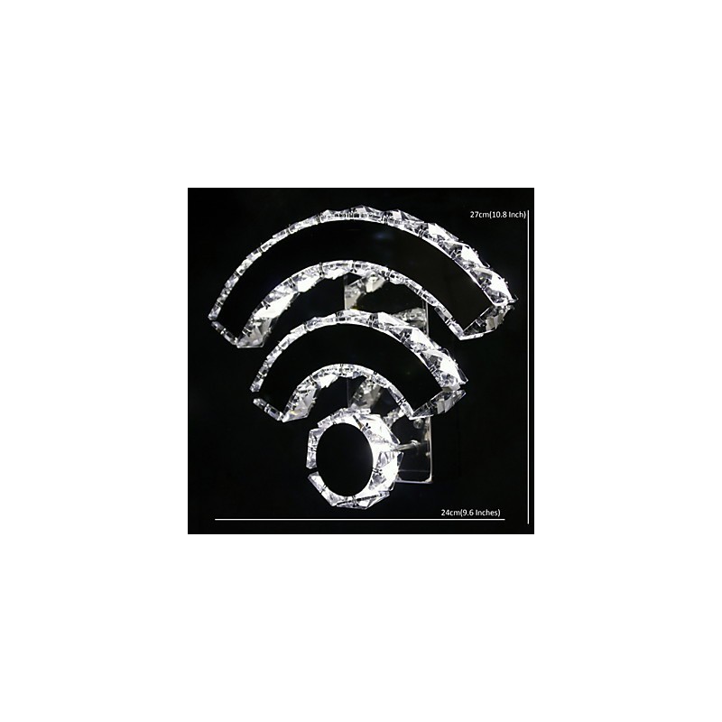 WIFI Kristall Wandleuchten Kristall Moderne Zeitgenössische Bett Wohnzimmer Hotel