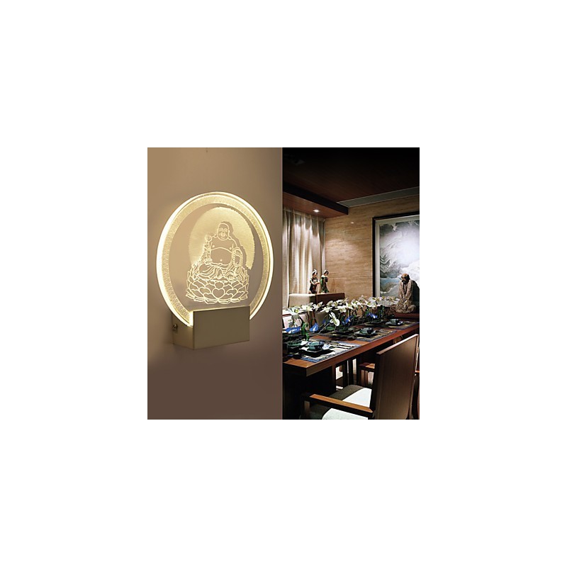 Acryl Wandleuchte PVC Lampe Licht Chip Moderne Zeitgenössische Metall