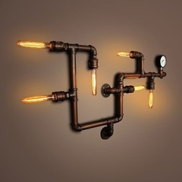 Wandleuchte Wandleuchter 6 Lichter Bronze Finish Industriellen Stil Rustikal Lodge Metall