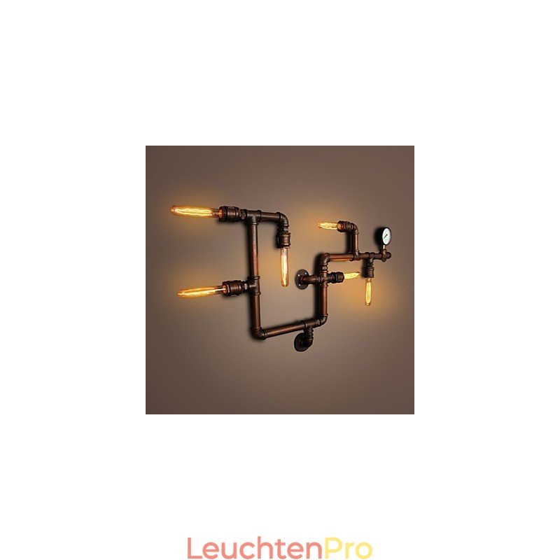 Wandleuchte Wandleuchter 6 Lichter Bronze Finish Industriellen Stil Rustikal Lodge Metall