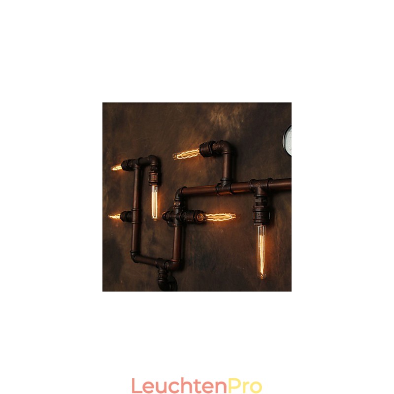 Wandleuchte Wandleuchter 6 Lichter Bronze Finish Industriellen Stil Rustikal Lodge Metall