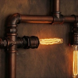 Wandleuchte Wandleuchter 6 Lichter Bronze Finish Industriellen Stil Rustikal Lodge Metall