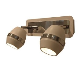 Moderne sphärische Chrom-Wandleuchten Badezimmerleuchten mit 2 Lichtern