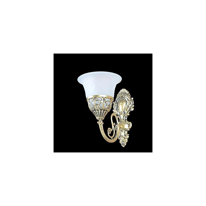 Bronze Wandleuchter Lichter Moiré Glas Europäischen Retro Klassische 220V