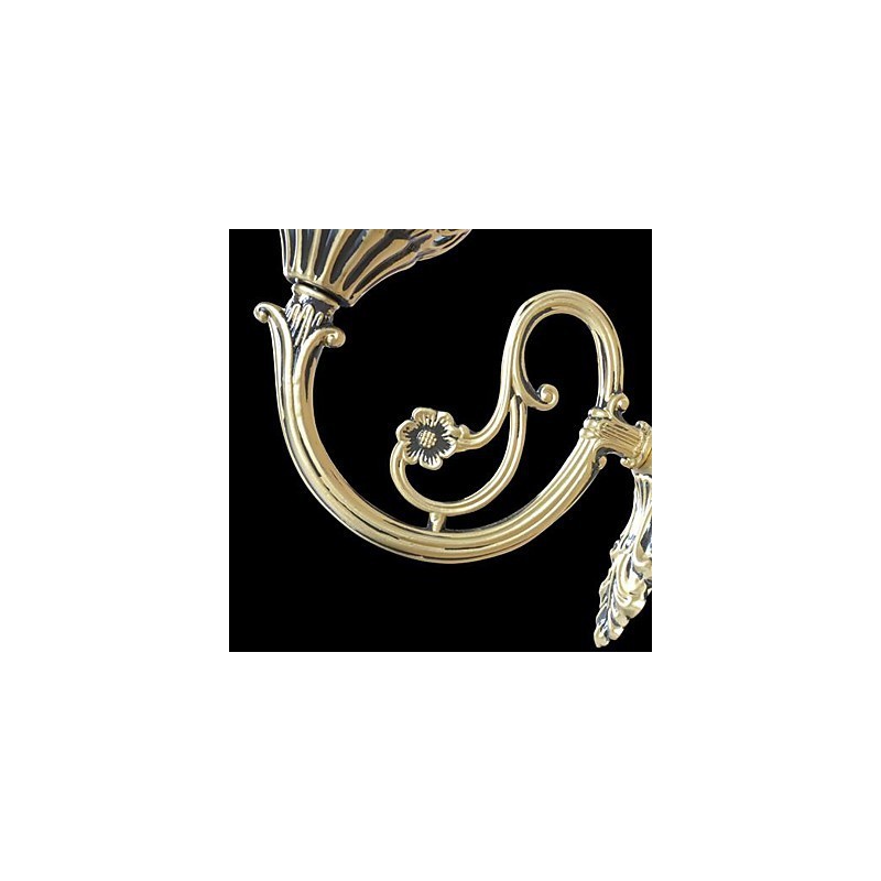 Bronze Wandleuchter Lichter Moiré Glas Europäischen Retro Klassische 220V