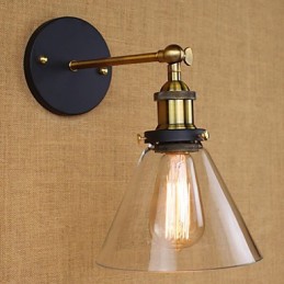 Industrielle Glockenform Amerikanischer Landhausstil Dekorative Wandleuchte