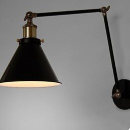 Industrielle Nostalgie Persönlichkeit Loft Schwarz Regenschirm Abschnitt Doppel Wandleuchte