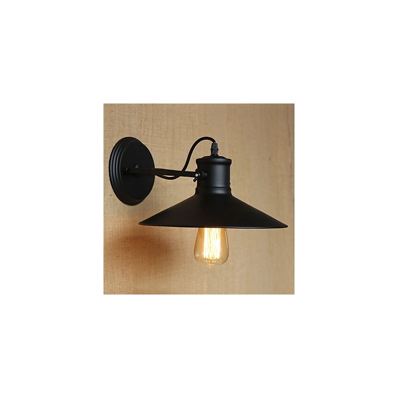 Retro Moderne Kreative Industrielle Wind Schwarz Farbe Shop Lager Bar Cafe Hotel Eisen Wand Lampe