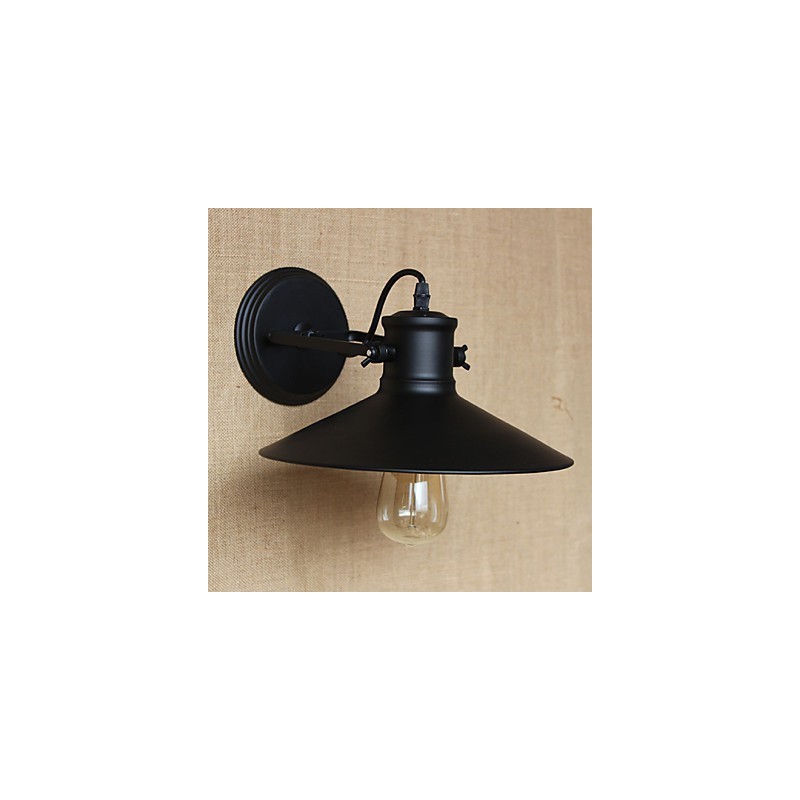 Retro Moderne Kreative Industrielle Wind Schwarz Farbe Shop Lager Bar Cafe Hotel Eisen Wand Lampe