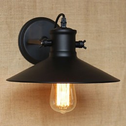 Retro Moderne Kreative Industrielle Wind Schwarz Farbe Shop Lager Bar Cafe Hotel Eisen Wand Lampe