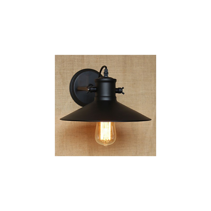 Retro Moderne Kreative Industrielle Wind Schwarz Farbe Shop Lager Bar Cafe Hotel Eisen Wand Lampe