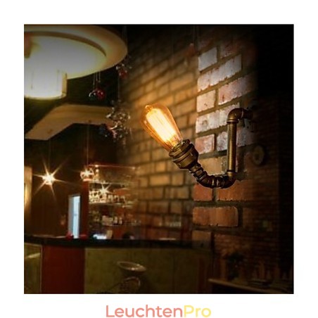 American Village Loft Industrielle Edison-Stil Vintage Wandleuchte Lampe Retro Wasserrohrlampe Wandleuchte American Village Loft Industrielle Edison-Stil Vintage Wandleuchte Lampe Retro Wasserrohrlampe Wandleuchte