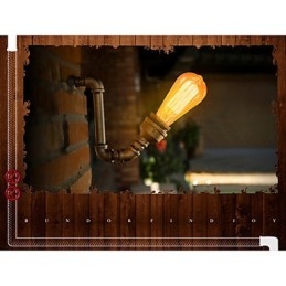 American Village Loft Industrielle Edison-Stil Vintage Wandleuchte Lampe Retro Wasserrohrlampe Wandleuchte
