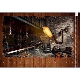 American Village Loft Industrielle Edison-Stil Vintage Wandleuchte Lampe Retro Wasserrohrlampe Wandleuchte