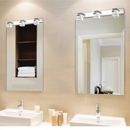 Wandleuchten Badezimmerbeleuchtung Wandfluter Kristall Mini Stil Modern Zeitgenössisch Metall