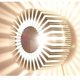 Eingebettete runde Aluminium-Projektionswandleuchte im Sonnenblumen-Stil
