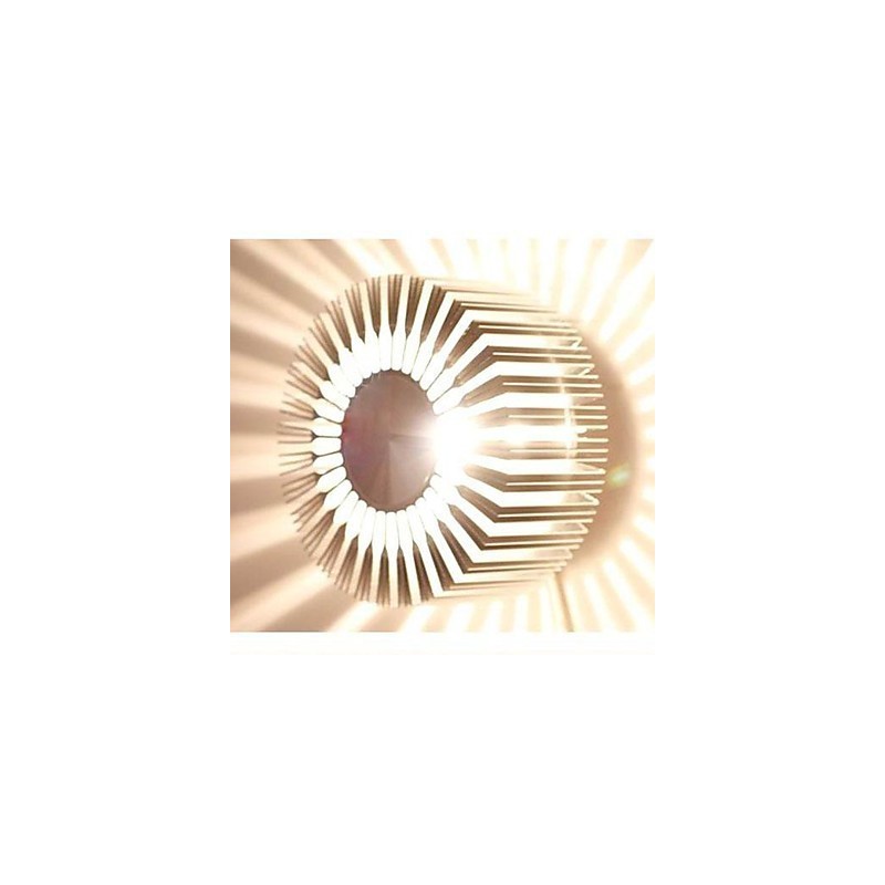 Eingebettete runde Aluminium-Projektionswandleuchte im Sonnenblumen-Stil