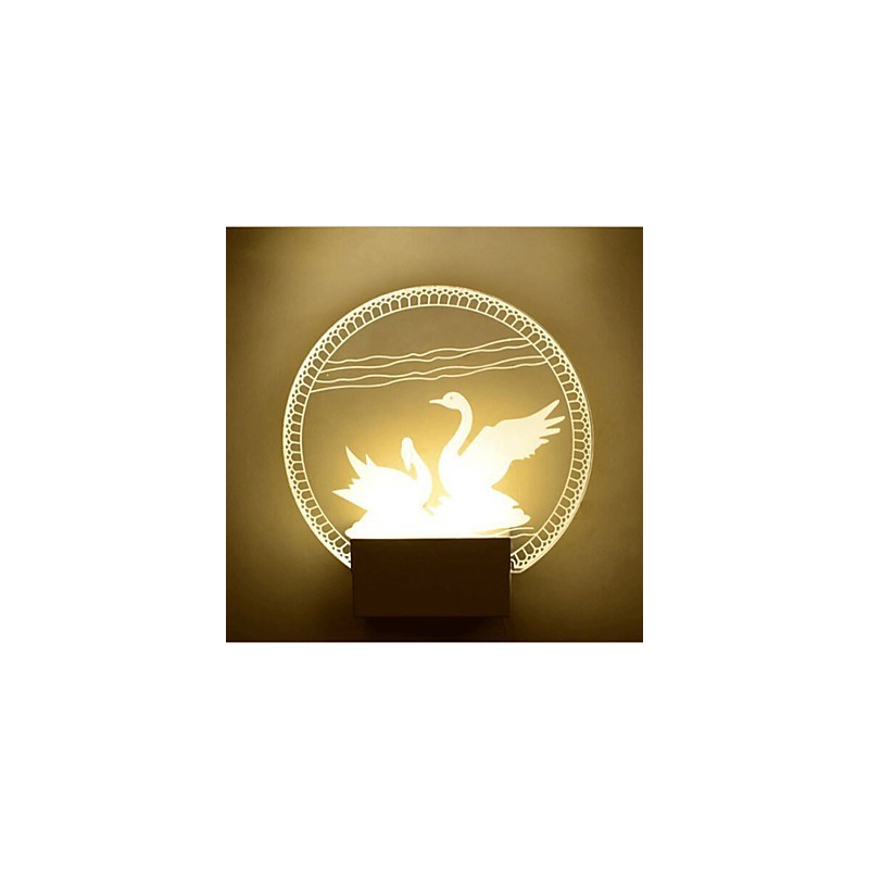 Acryl Wandleuchte PVC Lampe Licht Moderne Zeitgenössische Metall