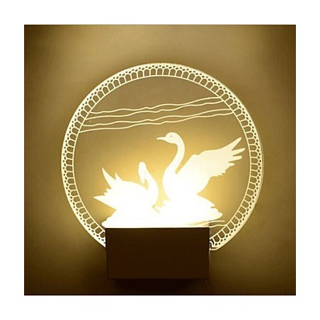 Acryl Wandleuchte PVC Lampe Licht Moderne Zeitgenössische Metall