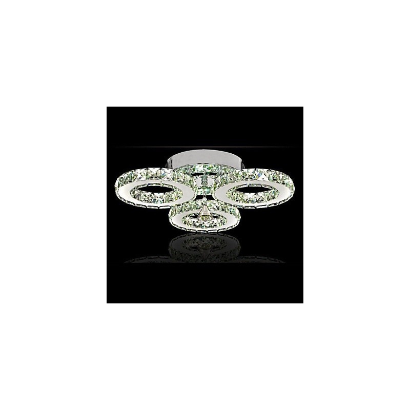 Kristall Unterputz 3 Lichter Moderne Transparent Galvanik Edelstahl