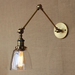 Retro Vintage RACK Schlafzimmer Nachttisch Exklusive Hotel Lobby Dekoriert Antike Bronze Wandleuchte