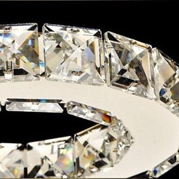 Kristall Unterputz 3 Lichter Moderne Transparent Galvanik Edelstahl