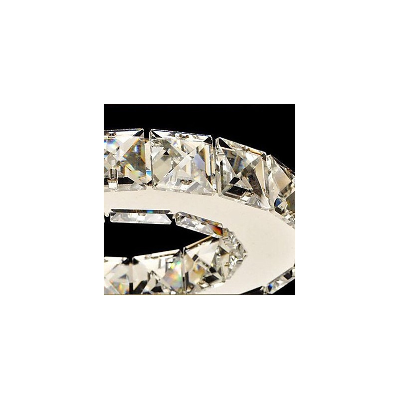 Kristall Unterputz 3 Lichter Moderne Transparent Galvanik Edelstahl