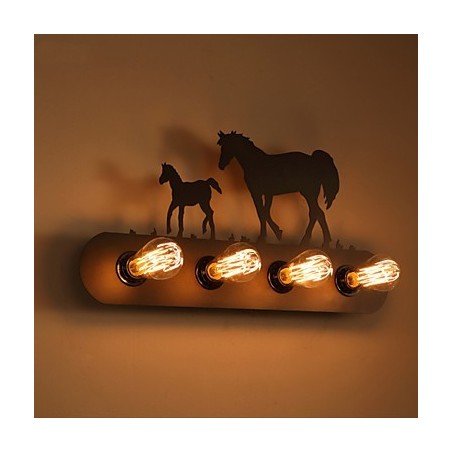 Amerikanischen Dorf Pastoralen LOFT Stil Schlafzimmer Gang Eisen Retro Wild Horse Wand Lampen Kostenloser Versand Amerikanischen Dorf Pastoralen LOFT Stil Schlafzimmer Gang Eisen Retro Wild Horse Wand Lampen Kostenloser Versand