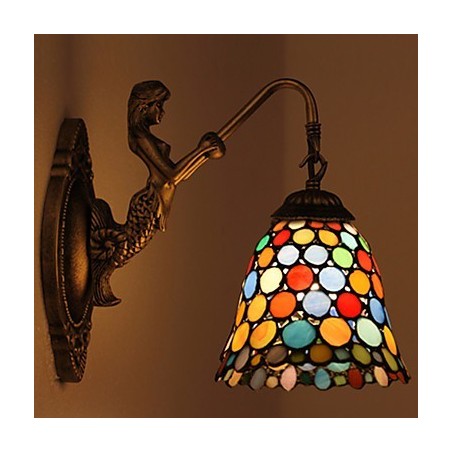 Europäische vertraglich ländliche kreative Schmiedeeisen Wandleuchte Glas Lichter Europäische vertraglich ländliche kreative Schmiedeeisen Wandleuchte Glas Lichter