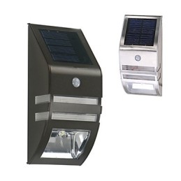Solar-Wandleuchte in Weiß mit PIR-Bewegungssensor
