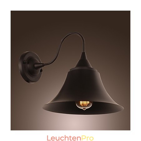 Künstlerische Wandleuchte mit Retro-Metallschirm und Halterung Künstlerische Wandleuchte mit Retro-Metallschirm und Halterung