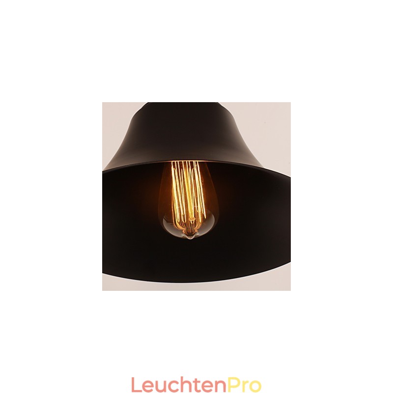 Künstlerische Wandleuchte mit Retro-Metallschirm und Halterung