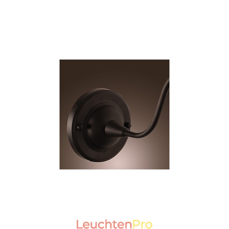 Künstlerische Wandleuchte mit Retro-Metallschirm und Halterung