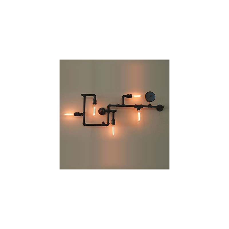 Wandleuchter 5 Licht Wasserrohr Eisen Mini-Stil Industrie-Stil Land Metall