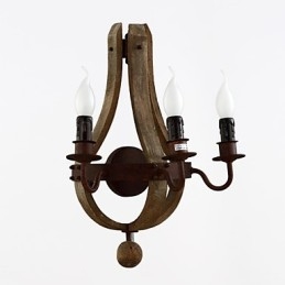 Vintage Amerikanische rustikale Holzwand Weinfasslampe Wohn- und Schlafzimmerlampe